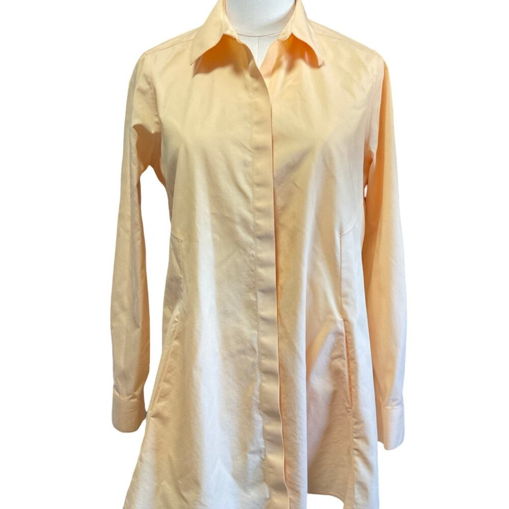 Light Orange Tunic Blouse w/ Pockets